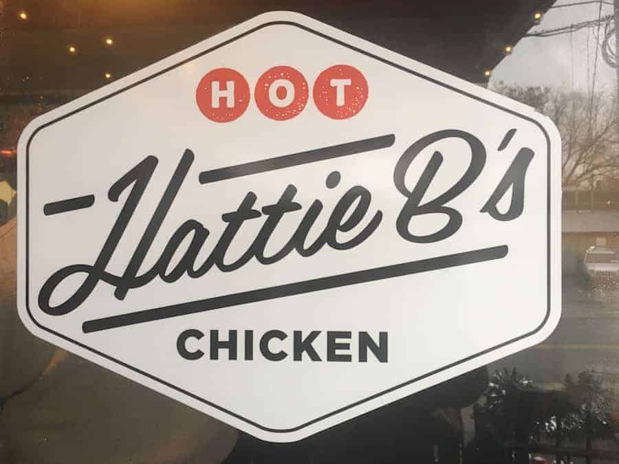 Hattie B's hot chicken sign