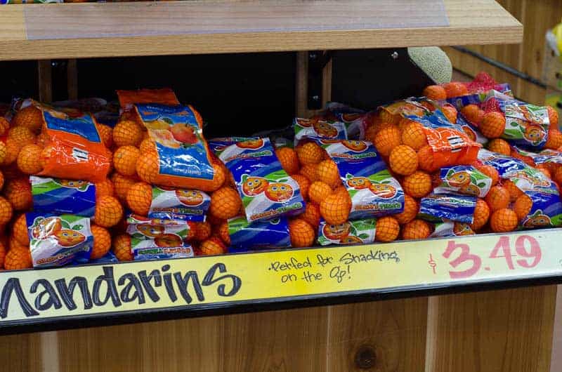 bags of mandarin oranges