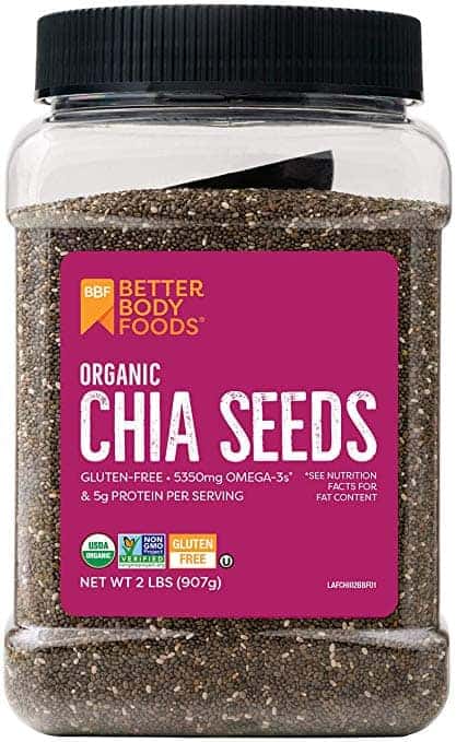 jar of chia seeds