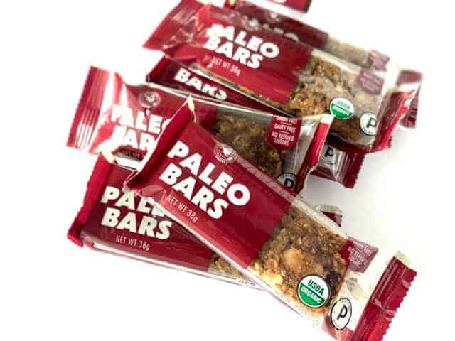 pile of paleo bars costco on a white background