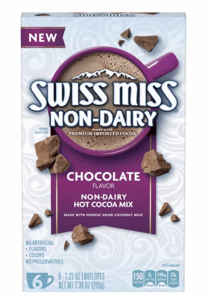 Swiss miss dairy free hot chocolate box