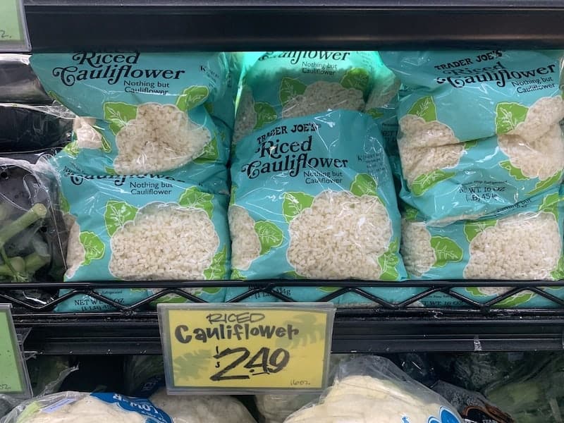 trader joes riced cauliflower